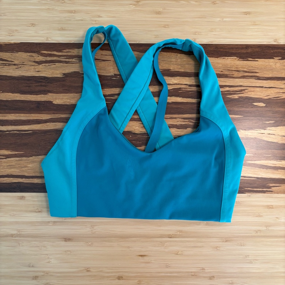 Lululemon Spirit Green/Eucalyptus Sweat Times Bra
